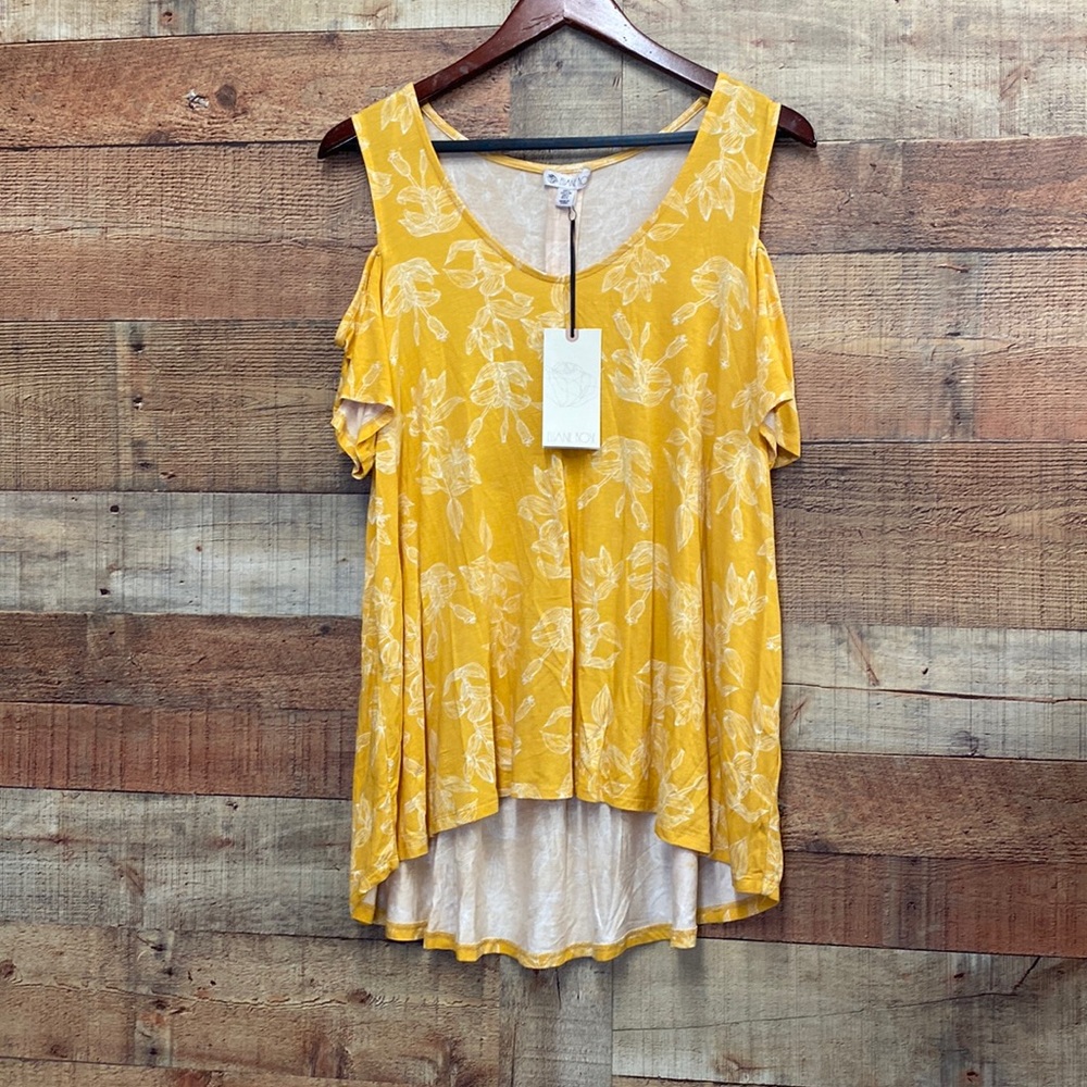 Eliane Rose Boutique Cold Shoulder Flowy Top NWT